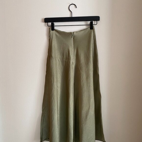& Other Stories Silk Midi Skirt - Picture 2 of 9